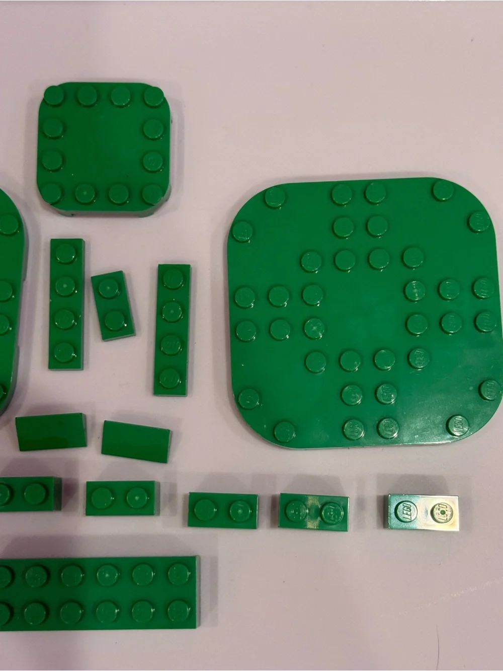 Lego green planks blocks pieces parts element lot